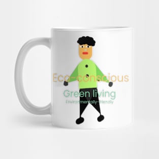 Earthly Elegance: Eco-Conscious T-Shirt Design Mug